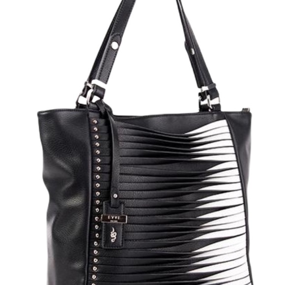 EVVE Milano Chicago Black & White Tote - NWT - Picture 4 of 12